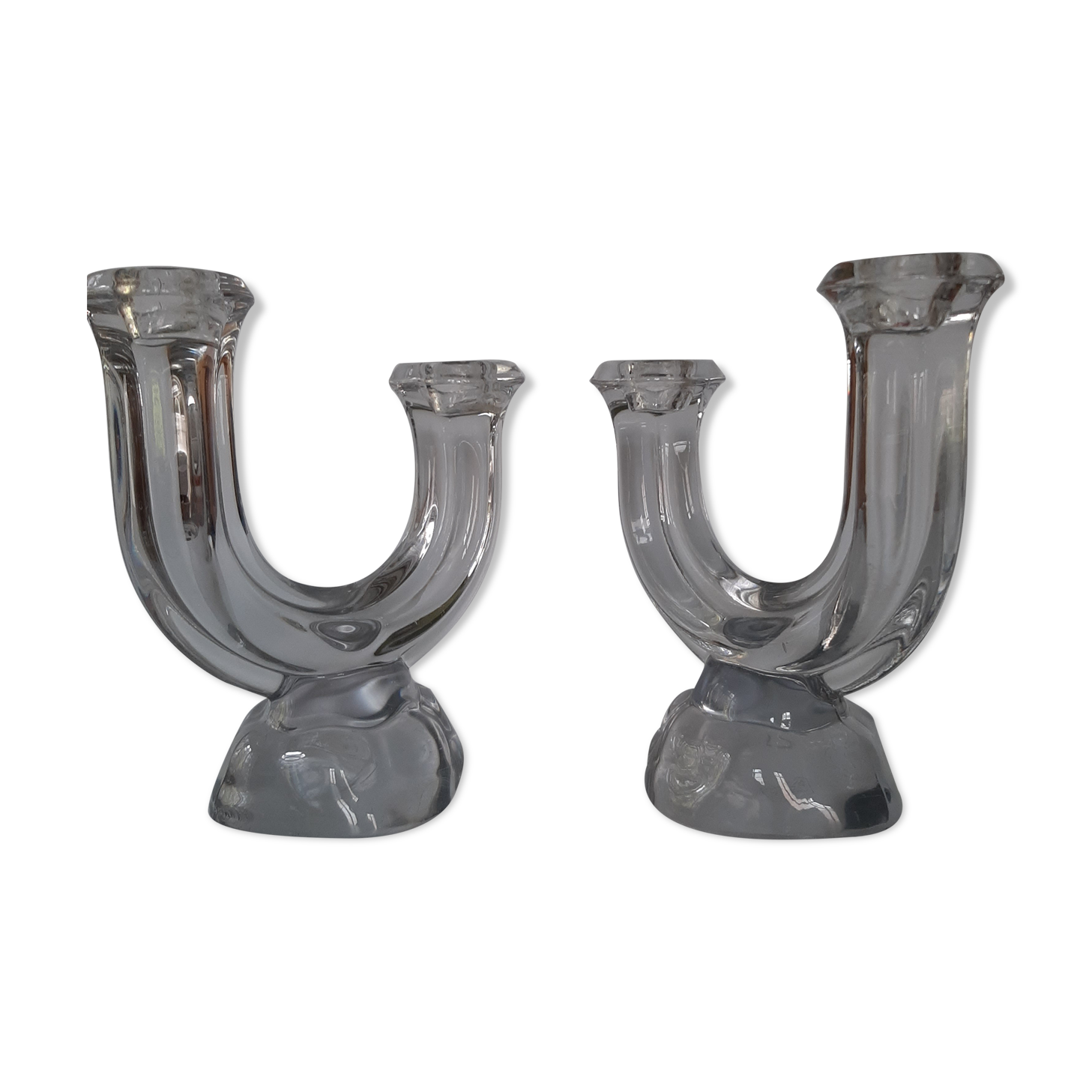 Pair of vintage candle holders