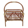 Magazine holder - vintage rattan magazines