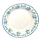 Choisy-le-Roi flat hollow salad decorated with blue and green roses by Hippolyte Boulenger.