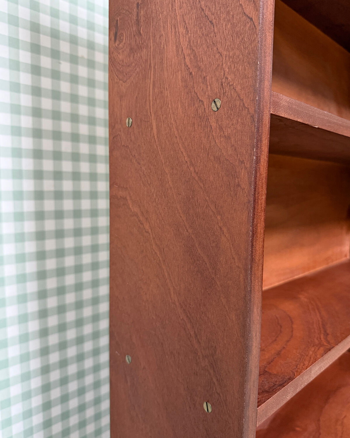 Vintage teak library from the 1960s.