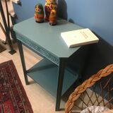 Blue/green art deco side table