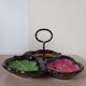 Aperitif plate, signed Vallauris.