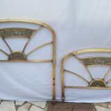 Art deco brass and bronze bed 1900