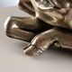 Ancient silver-plated antelope sculpture F.lli Raddi 20th Century