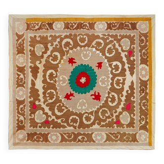 Vintage Turkish hand-knotted rug 118x128 cm