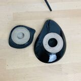 50s ceramic ashtray on stand, empty pocket