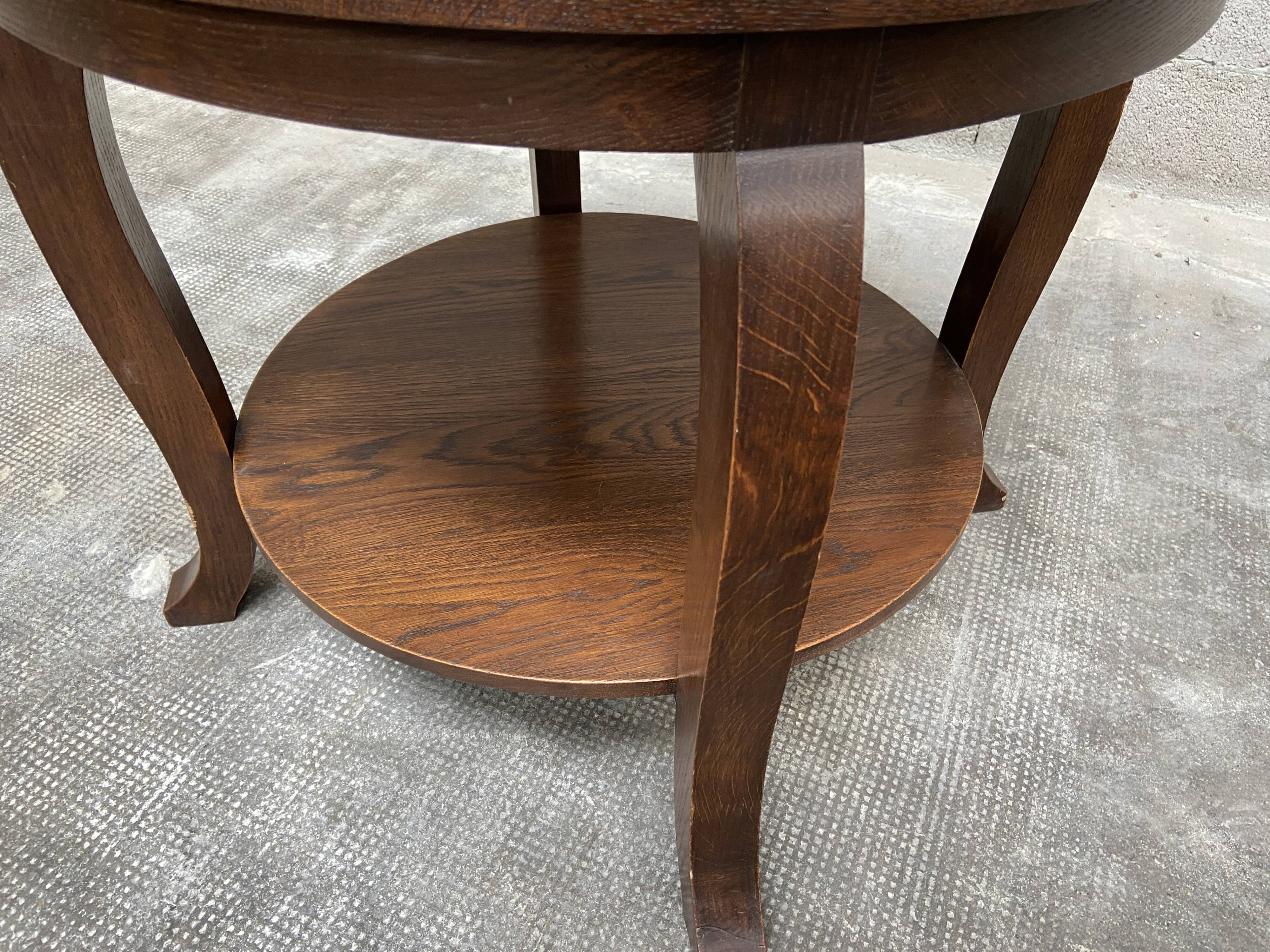 Pedestal table coffee table Art Deco 1950