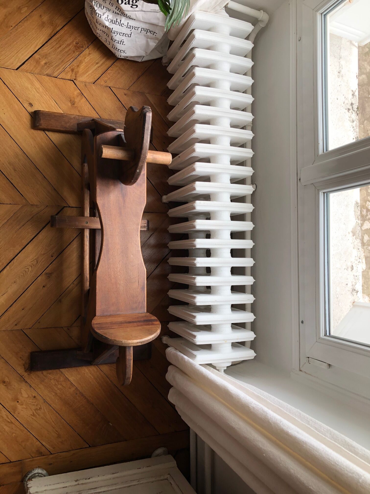 Wooden rocking horse