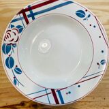 6 hollow plates Beaujeu Digoin Sarreguemines france-retro-cuisine-vintage