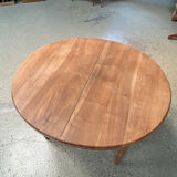 Oval art deco extendable dining table