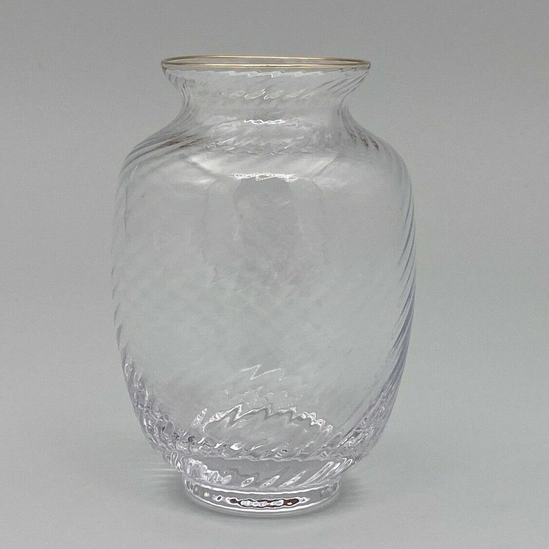 Vase nineteenth glass or crystal high gold beautiful workmanship