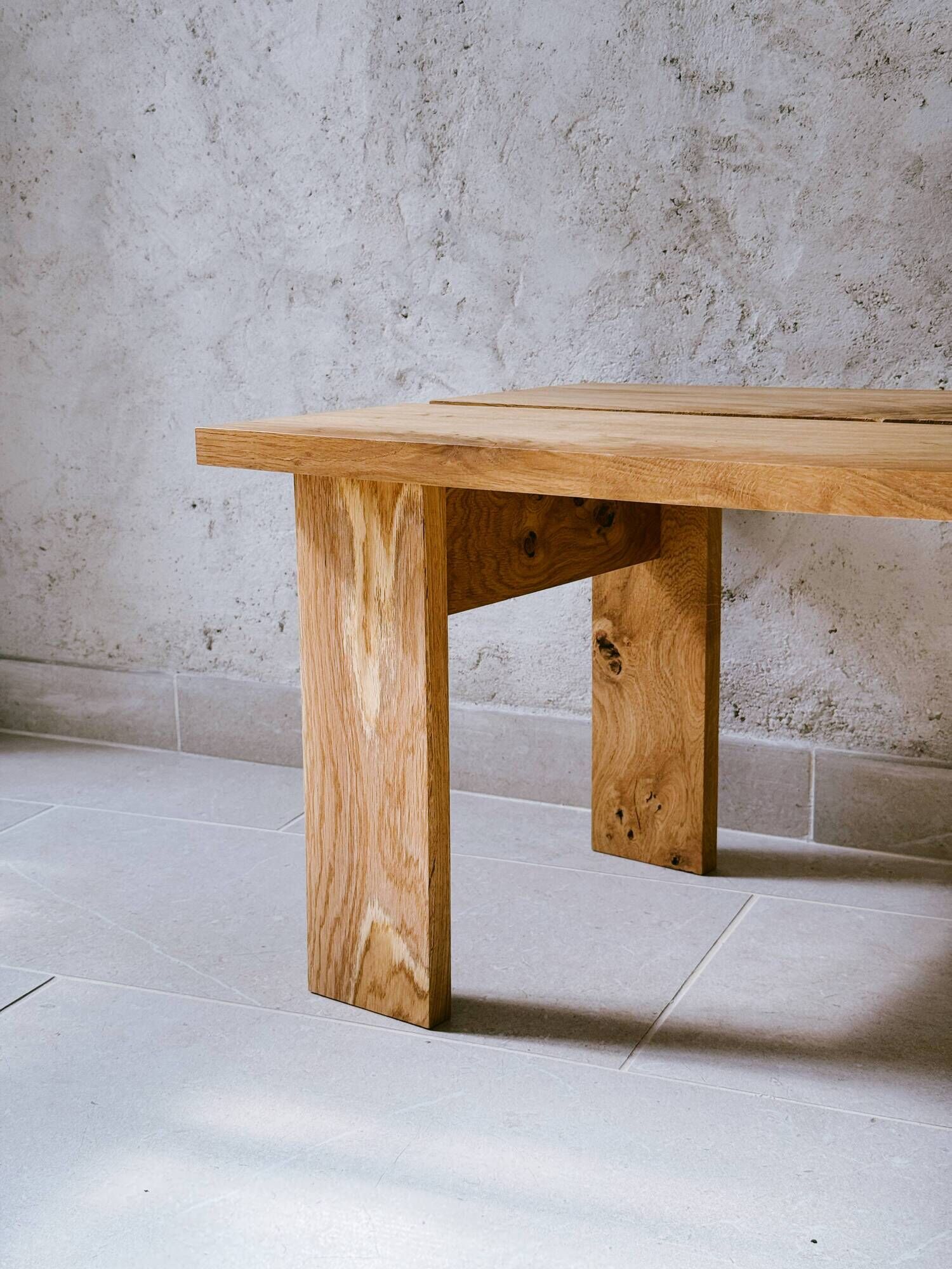 Solid oak coffee table, minimalist / contemporary design