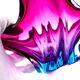 Murano XXL Coupe 50cm - Sommerso Amethyst & Turquoise - Vintage Design