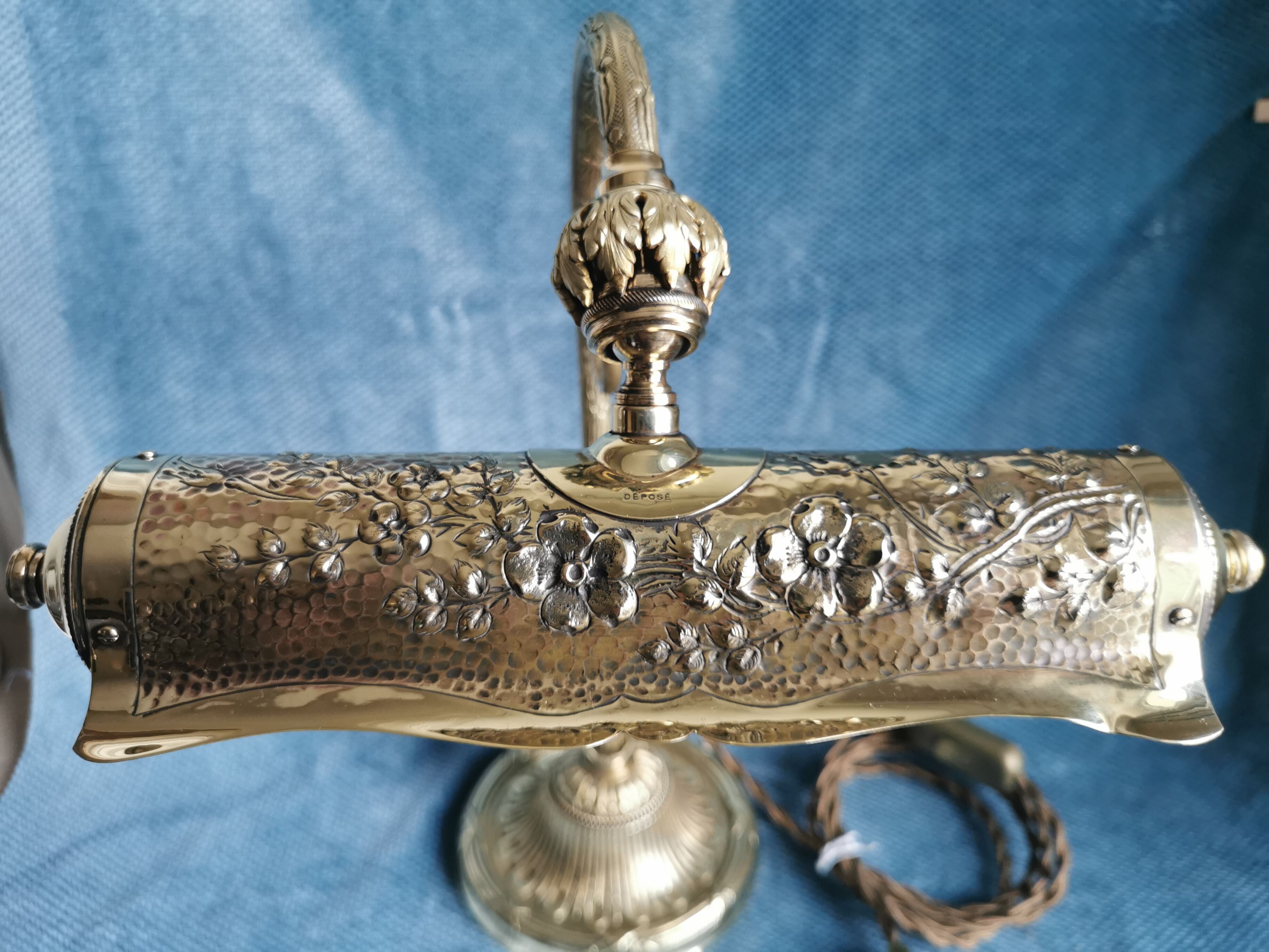 Piano lamp or atmosphere in bronze, early twentieth century era