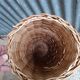 Vintage rattan wicker umbrella stand
