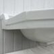 Lavabo en céramique blanche, 1950