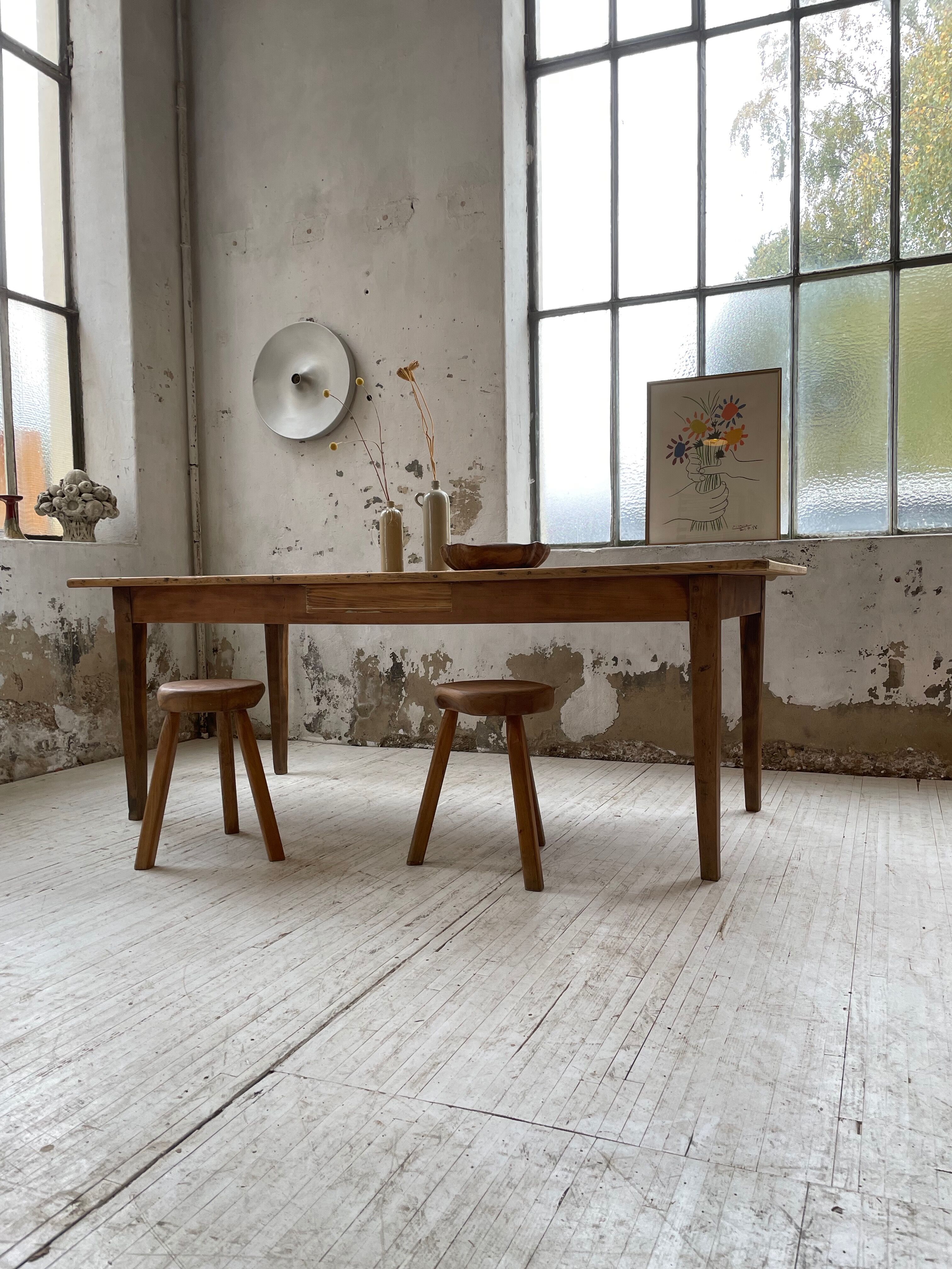 Oak farmhouse table 2m