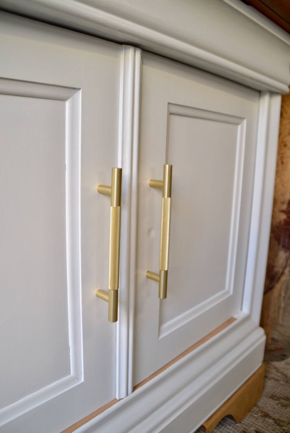 Raw wood and white furniture