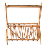 Vintage Swedish Bamboo Magazine Rack