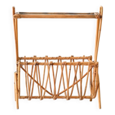 Vintage Swedish Bamboo Magazine Rack