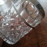 60's glass ice bucket