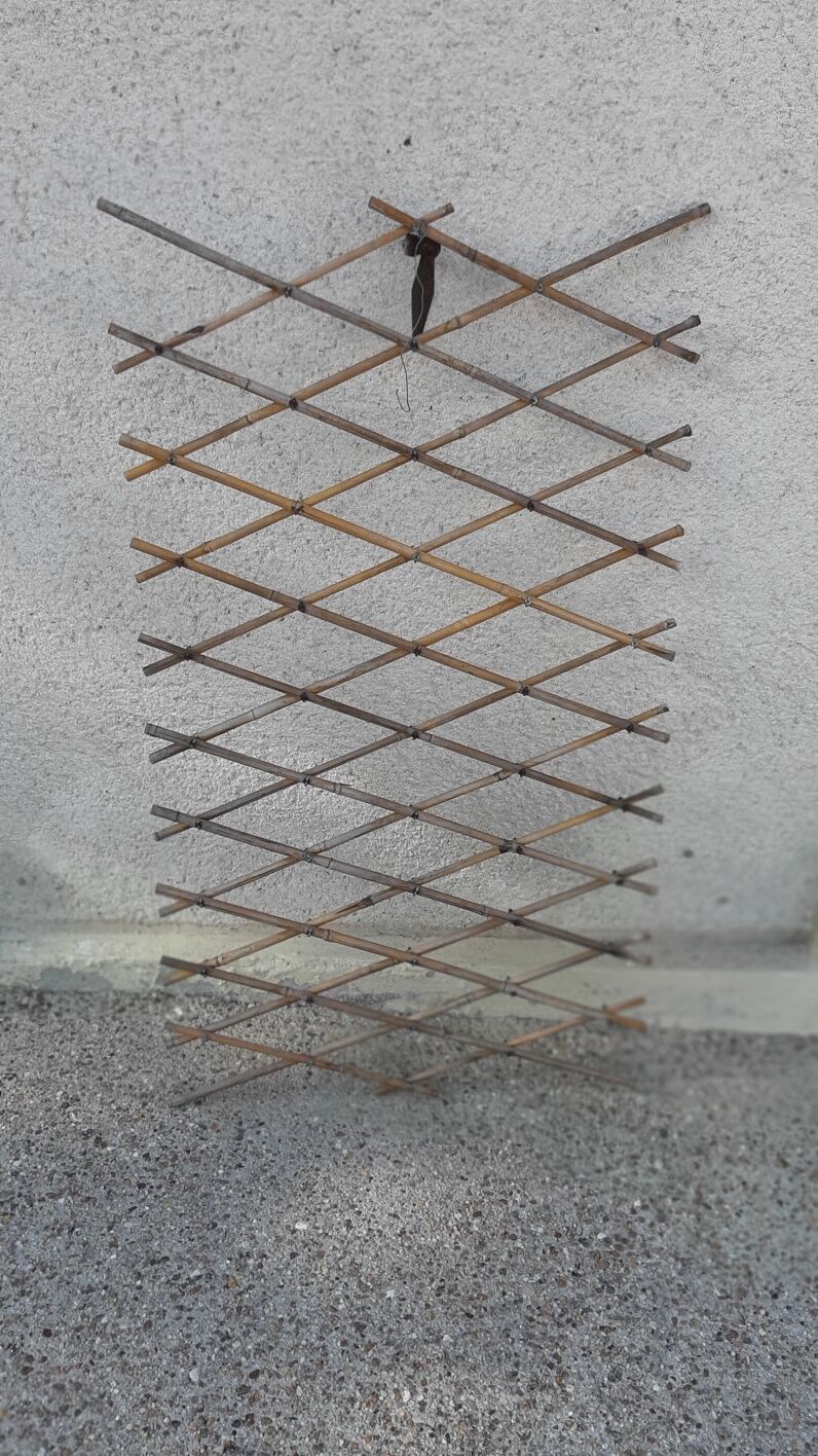 Claustra trellis vintage bamboo braces