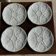 Set of 4 oyster plates Limoges France D25