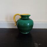 Small earthenware pitcher Elchinger Yellow and green threads