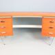 Cees Braakman Boomerang Desk with Triangle Legs for Pastoe, Dutch Design, 1950s