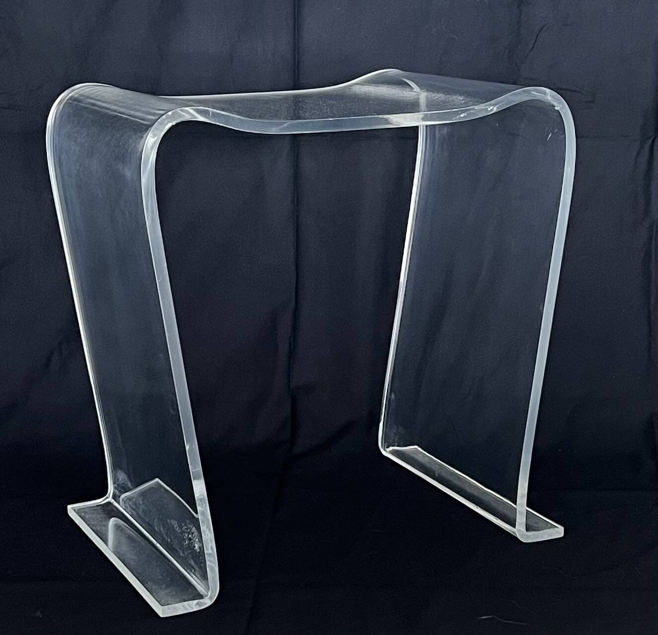Stool made of transparent plexiglass, France, 1970s