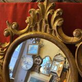 Miroir Napoléon III en bois sculpté