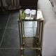 Brass side table, 1970s-1980s