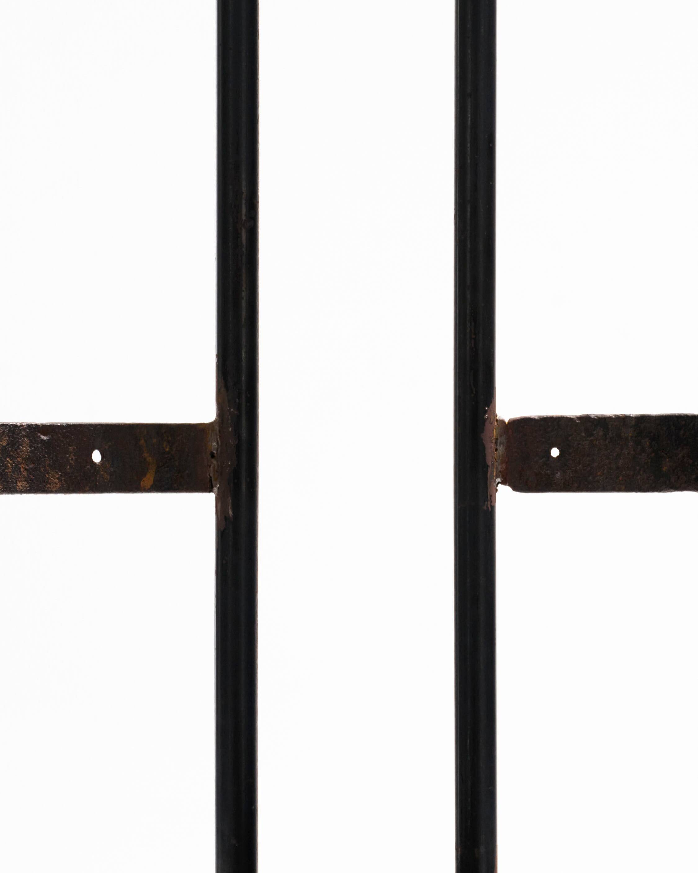 Sculptural steel chair, 1980s