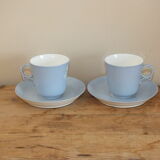 Pair of cups in porcelain de Sèvres XIXth