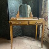 Art Deco dressing table in solid oak