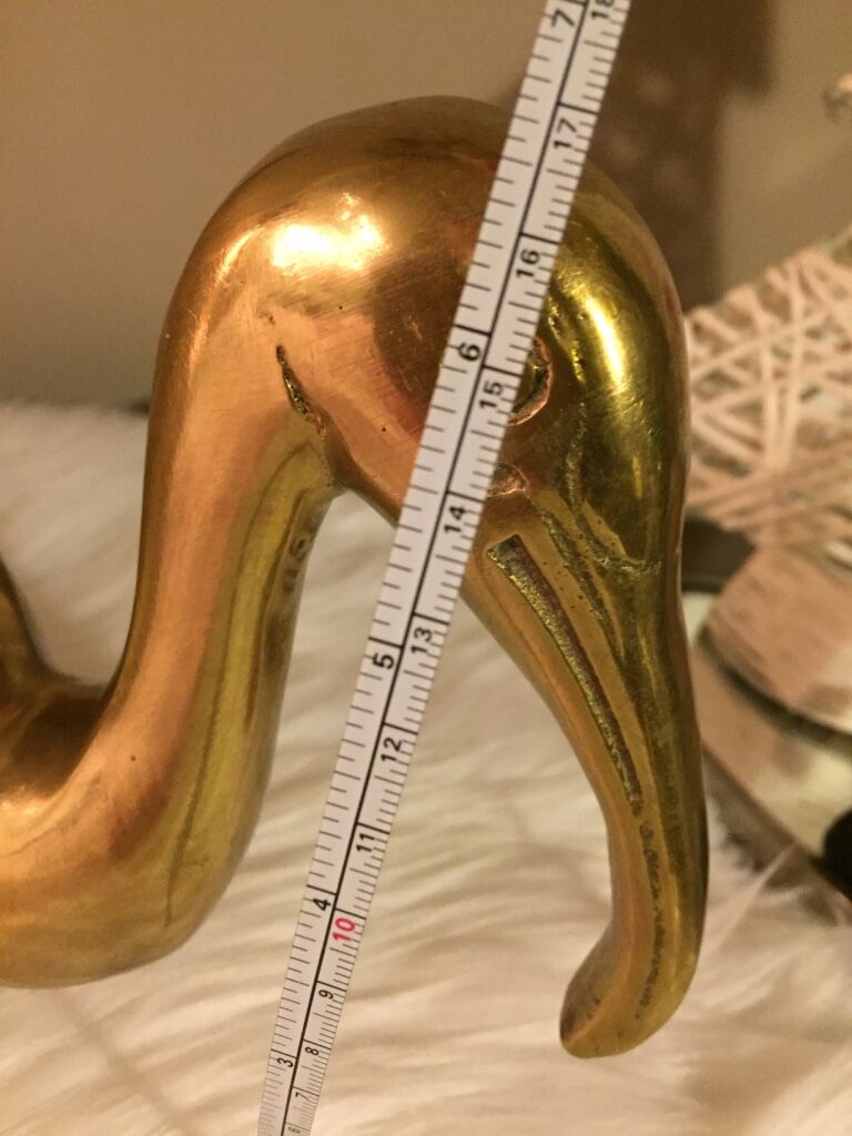 Ibis in brass 34cm vintage