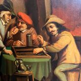 Painting on copper XIXth players