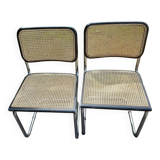 2 chaises modèle C32 Marcel Breuer
