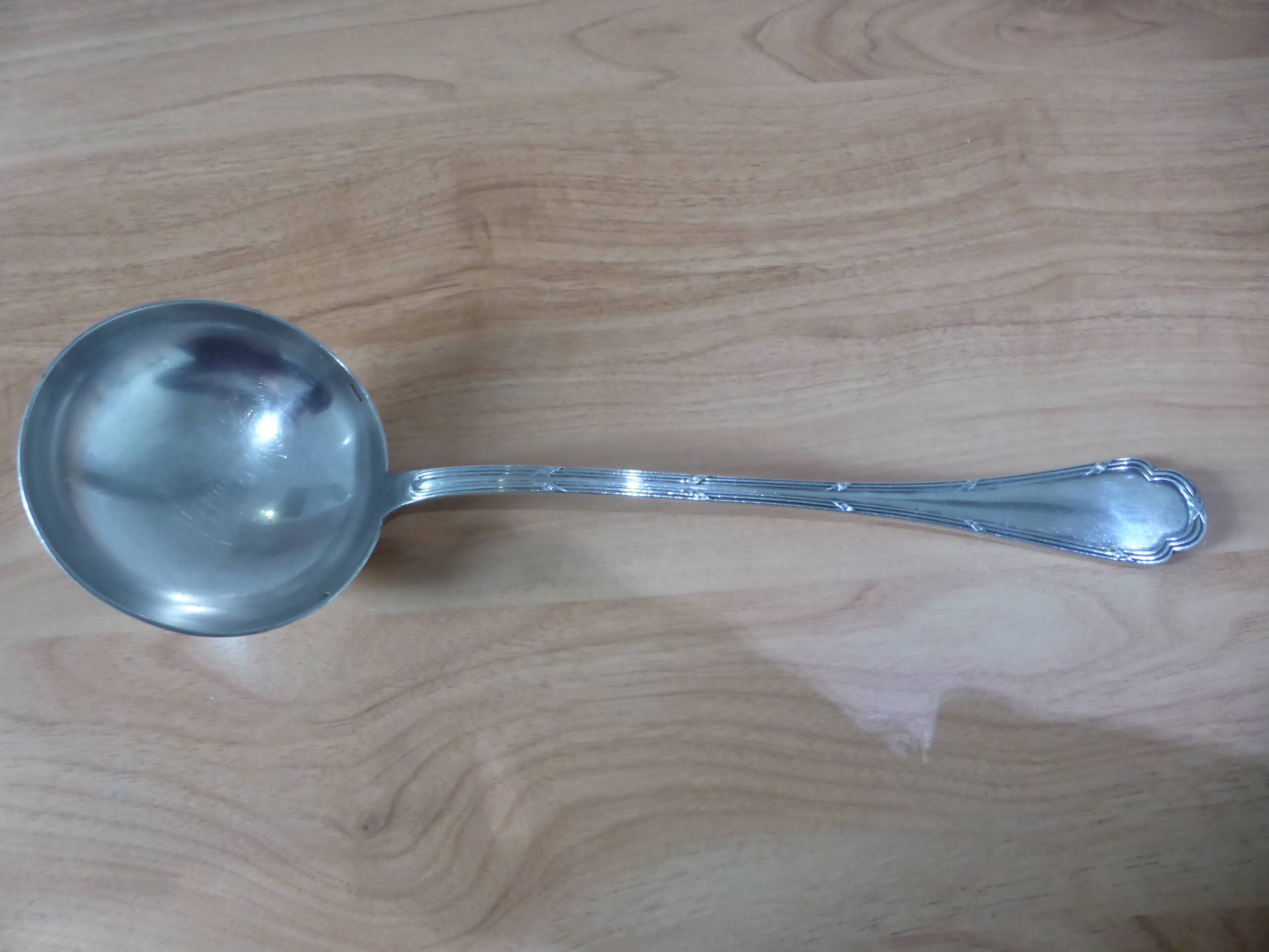 1 vintage Ercuis silver-plated metal ladle 240548