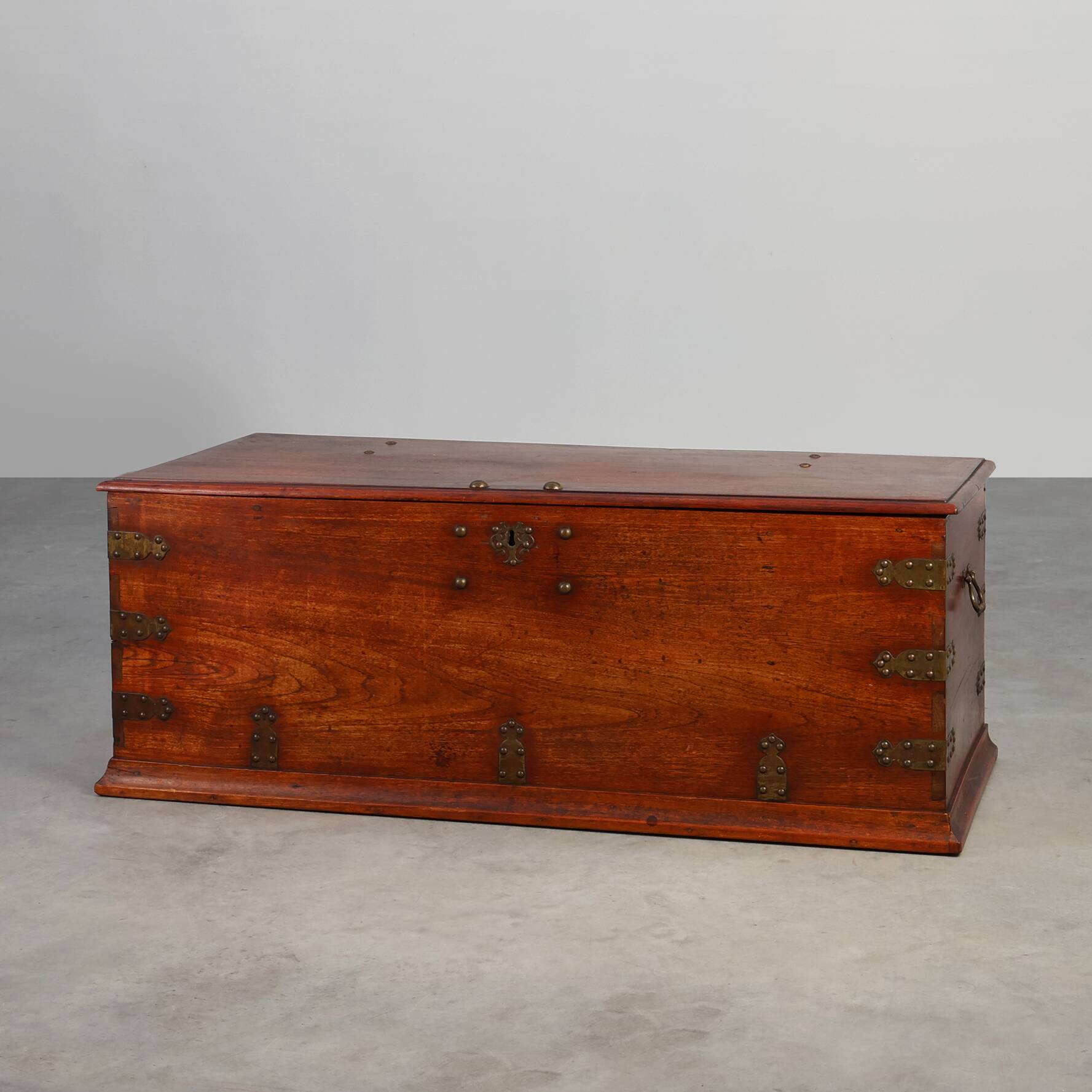 19th Century Antique Dutch Teak Blanket Chest, The Netherlands
