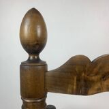 Wood Turned Bobbin Low Rush Chair in the manner of Charles Dudouyt, France, 1950s