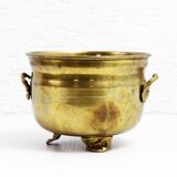 Cahce pot en laiton années 60