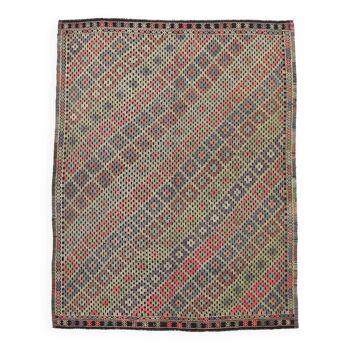 7x8 Handwoven Kilim Rug, 207x262Cm