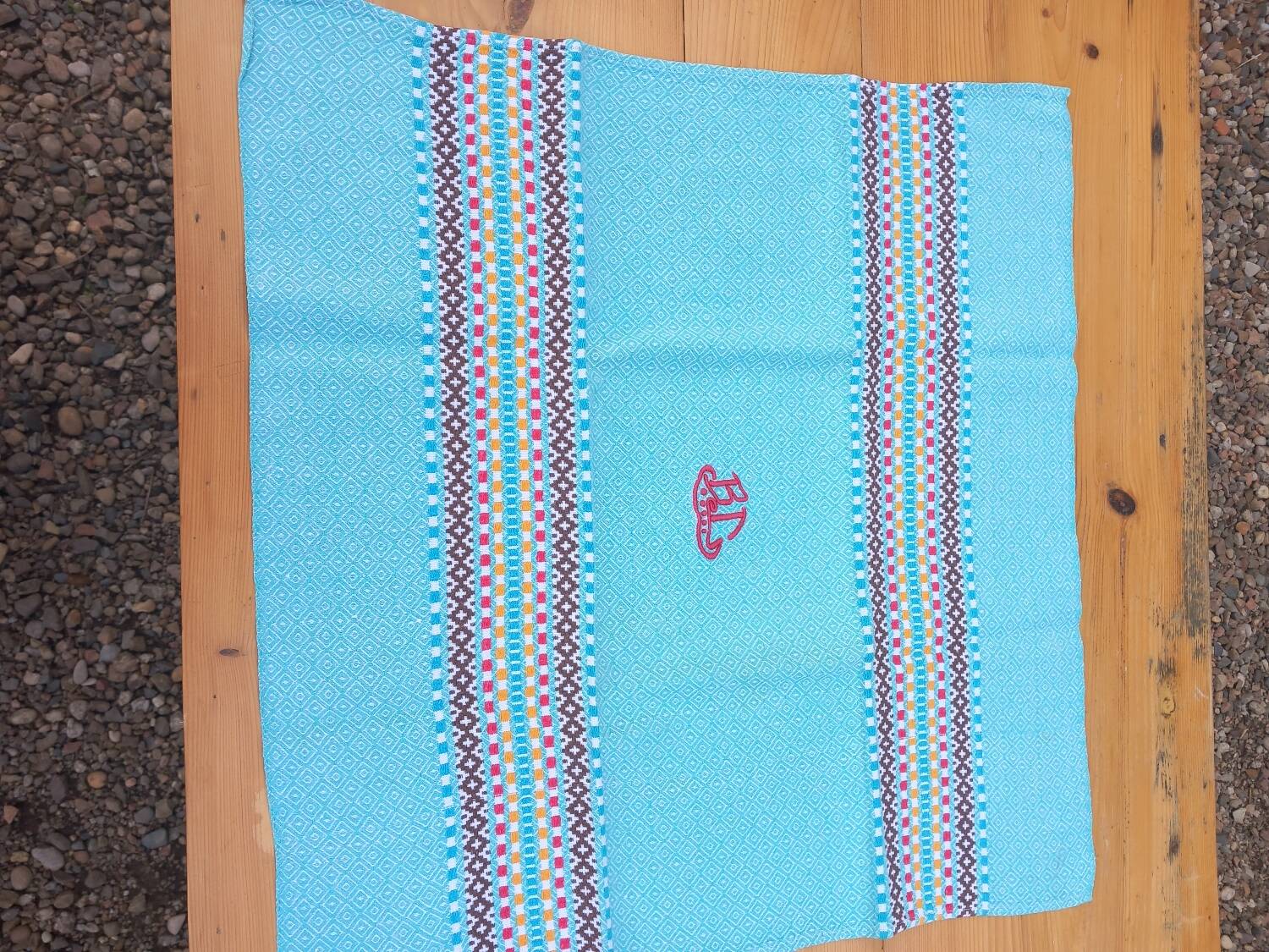 Old tablecloth 2.80 m + 12 napkins