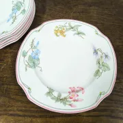 Set of Villeroy & Boch "Clarissa" plates - Bone China - Ø 26.5 cm