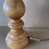 Old turned wood lamp