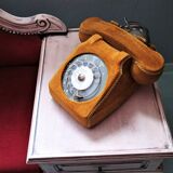 Telephone with rotary dial and its shell