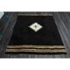 1970s Vintage Turkish Oushak Handmade Wool Cotton Brown Area Rug 146x168