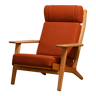 Hans J. Wegner GE290A armchair in brown ochre fabric for Getama