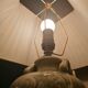Duo de lampes éléphant en ceramique